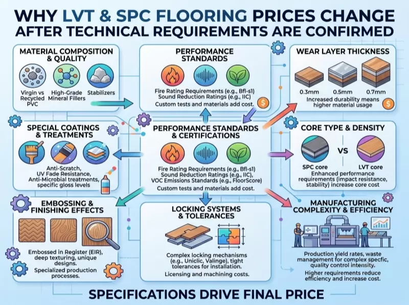 Why LVT and SPC Flooring Prices Change After Technical Requirements Are Confirmed